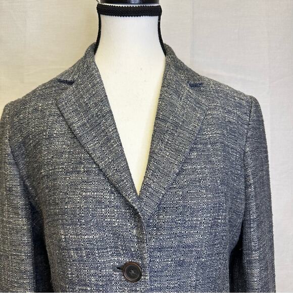 Banana Republic Women’s Tweed Blazer - Size M - Linen, Silk, Wool Blend - Picture 4 of 11